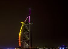 Burj Al Arab And Follow Through Stock Photography