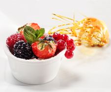 Fresh Berries With Ice Cream Royalty Free Stock Image Fresh Berries With Ice Cream Royalty Free Stock Image