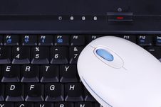 Stock Photo: Keyboard And Mouse Royalty Free Stock Photo