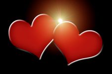Beautiful Hearts Royalty Free Stock Photography Beautiful Hearts Royalty Free Stock Photography