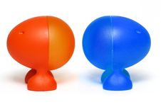 Two Eggs On Legs Stock Image