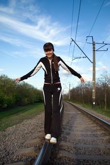 Railway Walk Stock Images