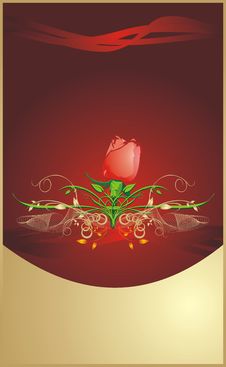 Red Rose. Floral Background For Wrapping Stock Image Red Rose. Floral Background For Wrapping Stock Image