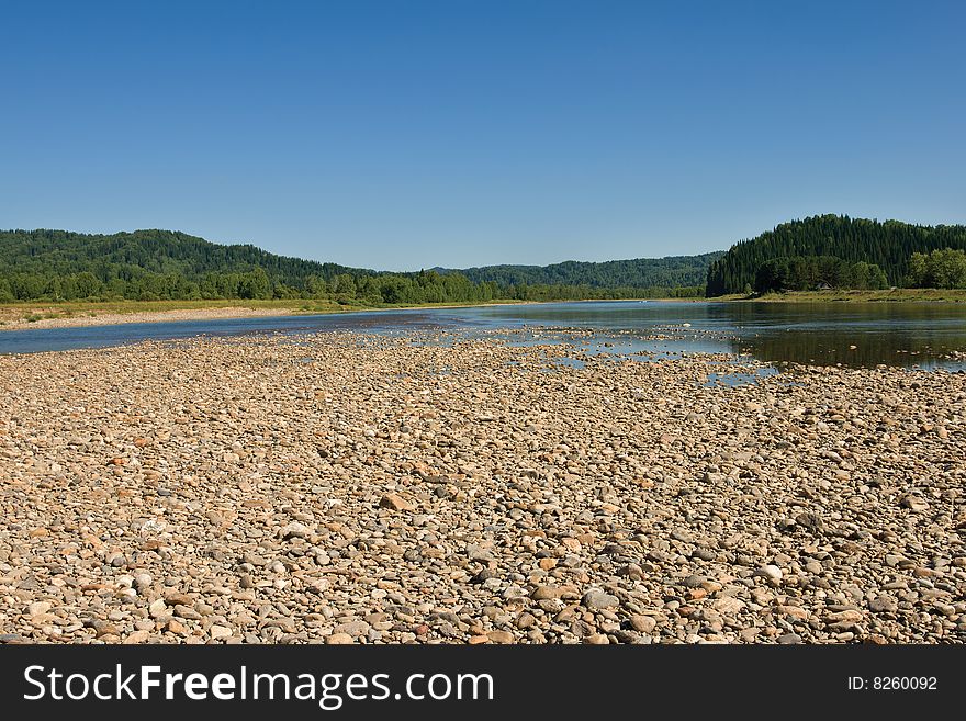 River with pebbles