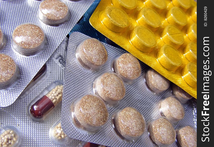 Medical pills - close up view