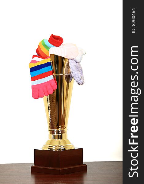 Award for best colored socks. Award for best colored socks