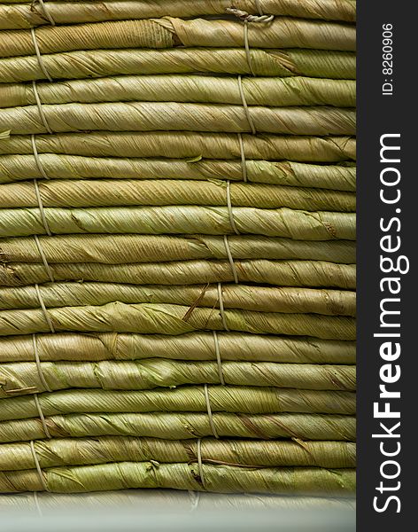 Abstract background detail wicker basket