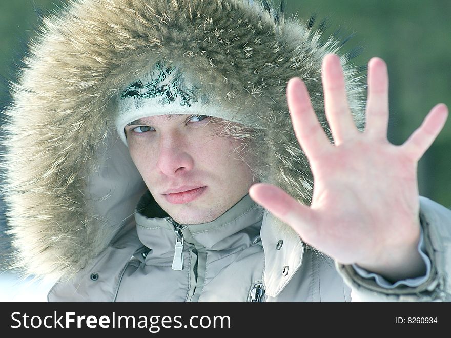 Short walk in Russian winter wood. Short walk in Russian winter wood.