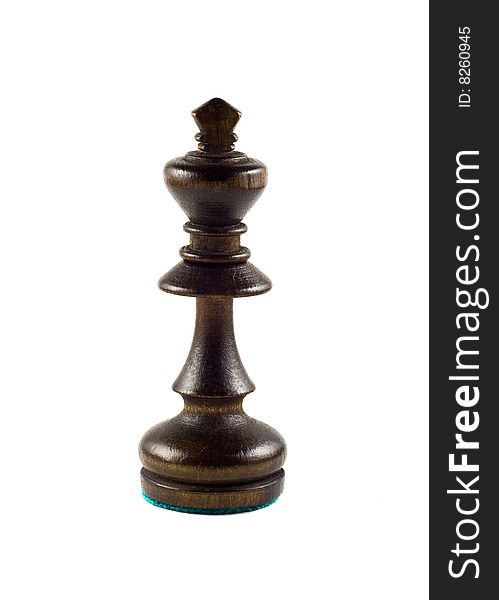 Chess King on white background