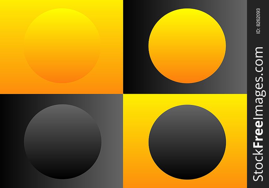 Simplicity of circles and squares put together forming a pattern for use as logo, background and so on. Simplicity of circles and squares put together forming a pattern for use as logo, background and so on...