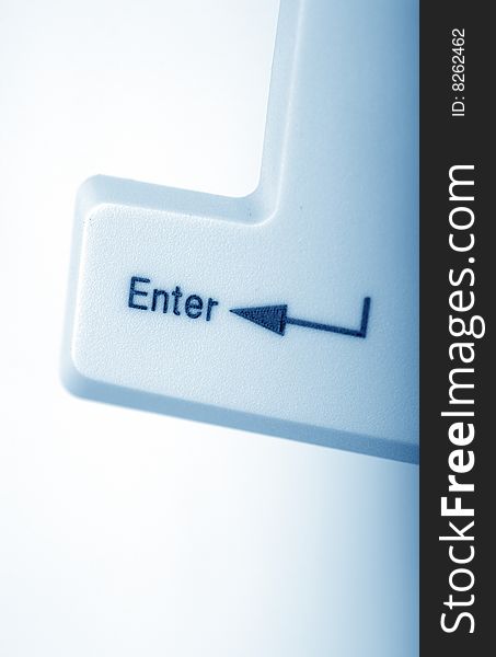 Close up of enter keys