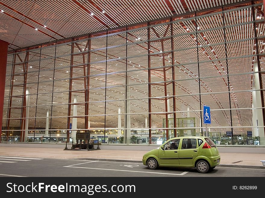 Beijing airport  of T3 building. Beijing airport  of T3 building