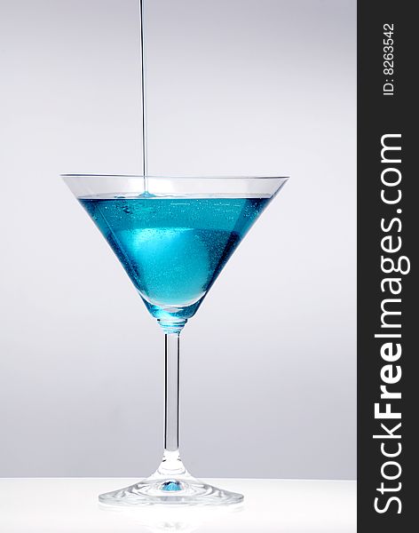 Blue cocktail