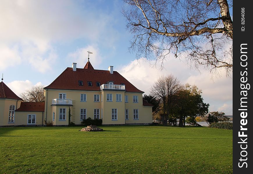 Classical traditional small country hotel Funen Denmark. Classical traditional small country hotel Funen Denmark