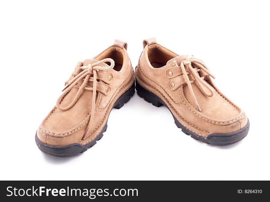 Men hiking shoe isolated on white background