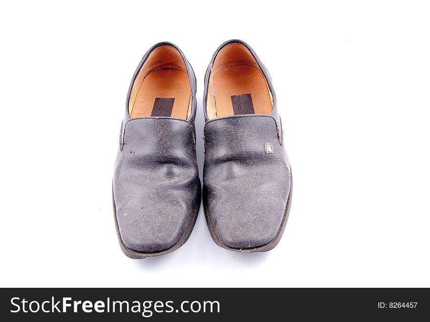 Formal black male leather shoes in pair. Formal black male leather shoes in pair