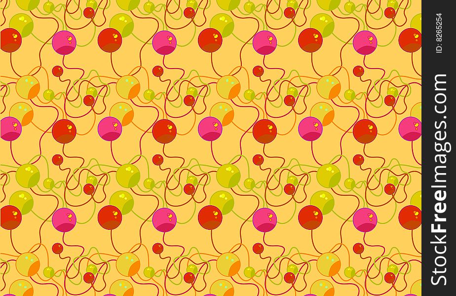 Vector illustration of Colorful  beads pattern . Retro abstract funky  background . Vector illustration of Colorful  beads pattern . Retro abstract funky  background .