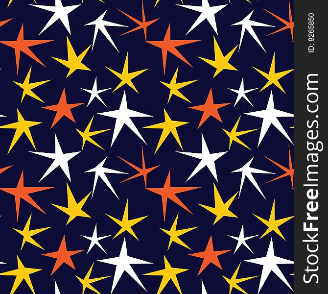 Seamless pattern with stars