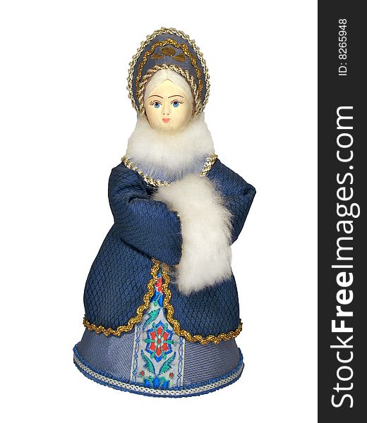 Doll in traditional Russian dress with kokoshnik. Doll in traditional Russian dress with kokoshnik