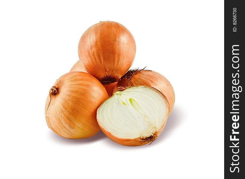Onion Isolated On White Background