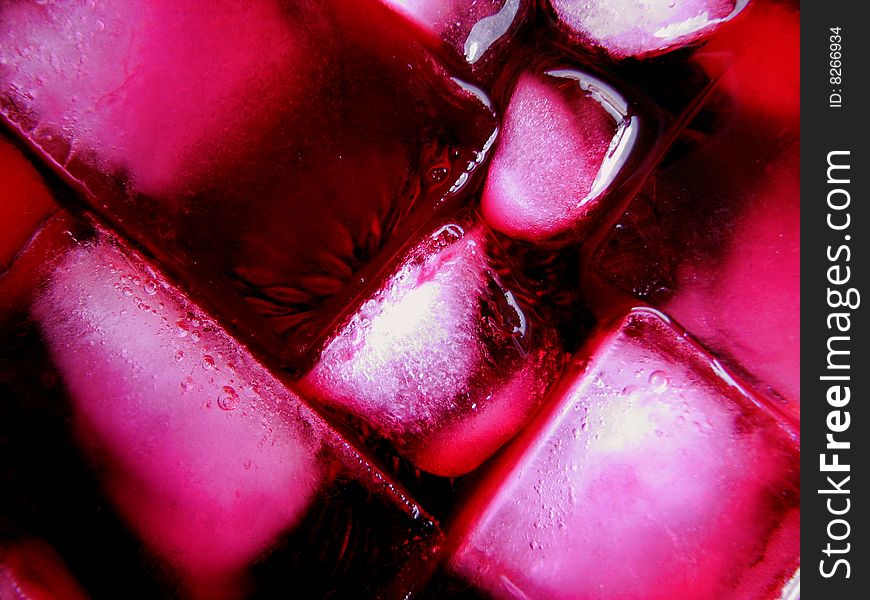 Pink Ice Cubes