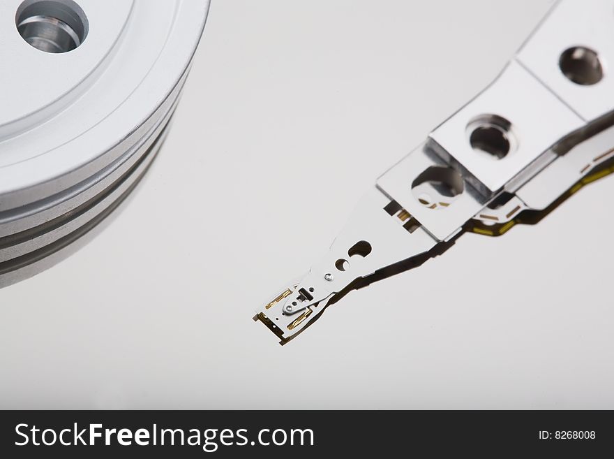 Macro photo of Hard Disk Drive