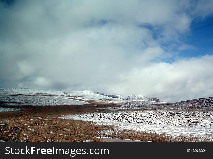 Tibetan landscape is very beautiful