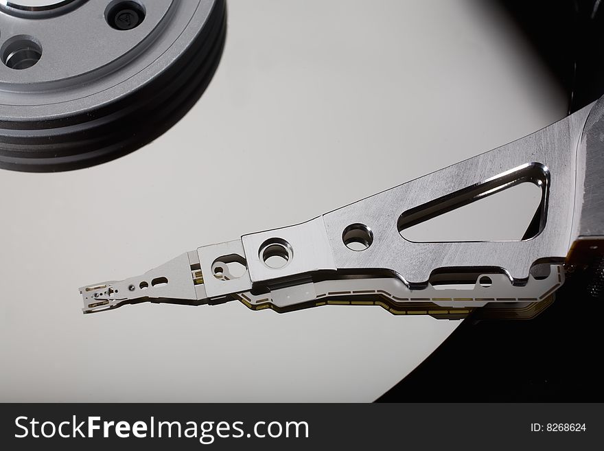 Macro photo of Hard Disk Drive