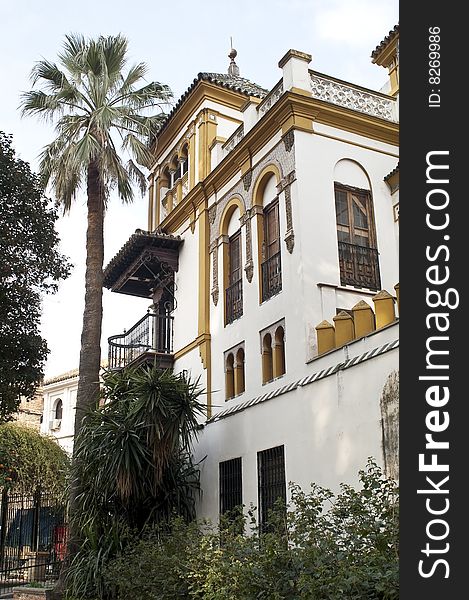 Typical house of the south of Spain in Seville. Typical house of the south of Spain in Seville