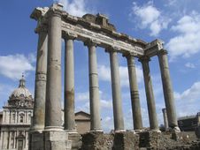 Rome: The Ruins Of The Ancient Roman Forum Stock Photos Rome: The Ruins Of The Ancient Roman Forum Stock Photos