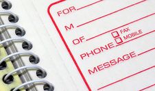 Phone Message Pad Royalty Free Stock Photo Phone Message Pad Royalty Free Stock Photo
