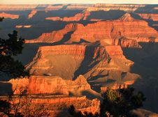 A Glorious Sunrise At The Grand Canyon. Royalty Free Stock Image A Glorious Sunrise At The Grand Canyon. Royalty Free Stock Image