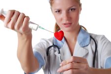 Nurse With Syringe Stock Photography Nurse With Syringe Stock Photography
