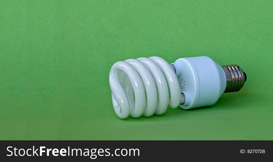 Close up of energy-saving lamp