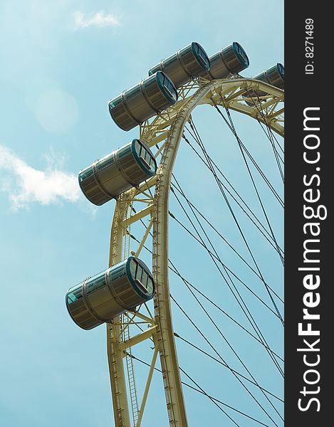 Capsules for passengers in a local observation wheel. Capsules for passengers in a local observation wheel.