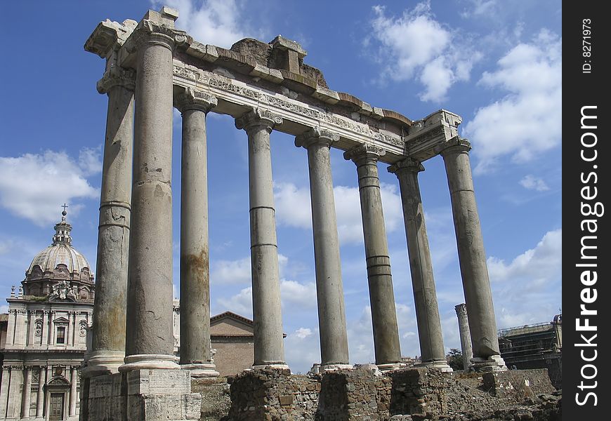 Rome: The ruins of the ancient roman forum