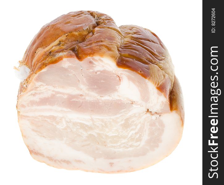 Close-up pork, isolated on white. Close-up pork, isolated on white