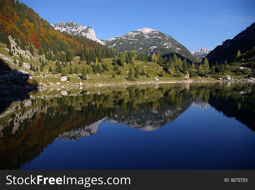 Krn lake - lake in the mountains