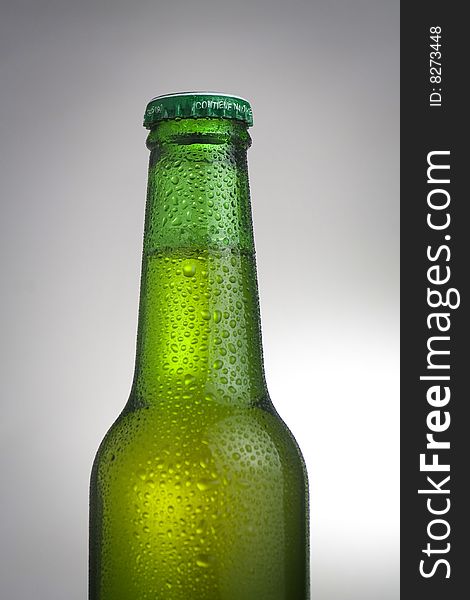 A fresh cold and tasty beer isolated