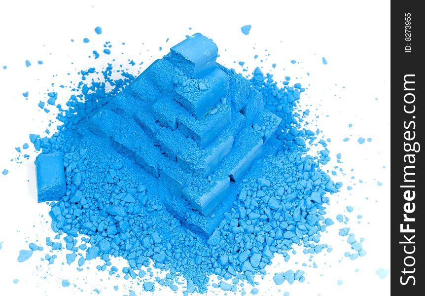 Pyramid From Blue Chalk