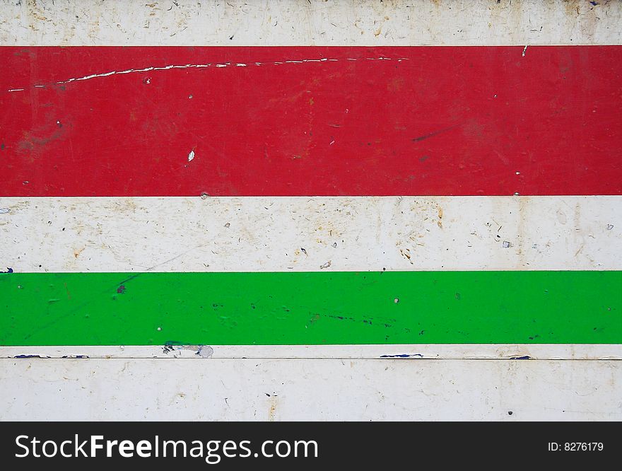 Horizontal red and green lines on white background. Horizontal red and green lines on white background