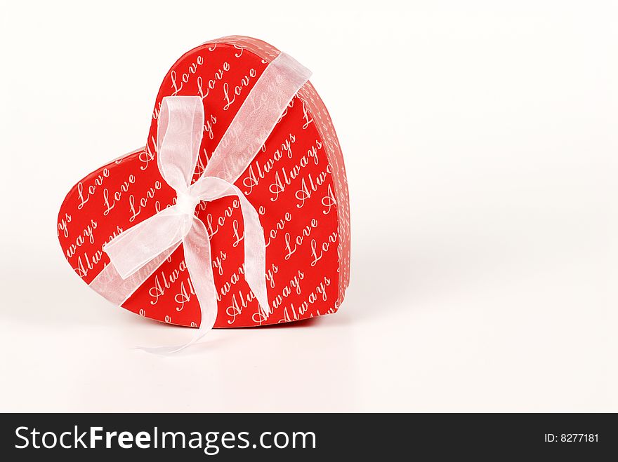 Holidays present gift isolated on white