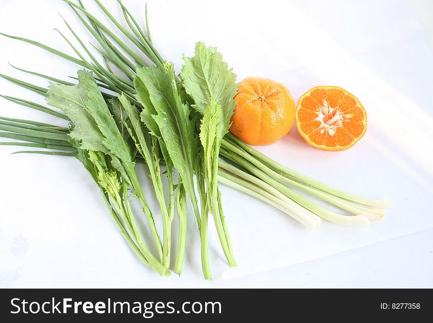 This is a close-up of vegetables and fruits.