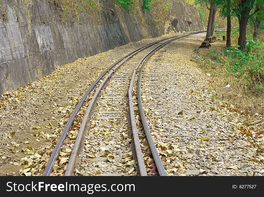 Death railway, built in World War II, Kanjanaburi, Thailand. Death railway, built in World War II, Kanjanaburi, Thailand.