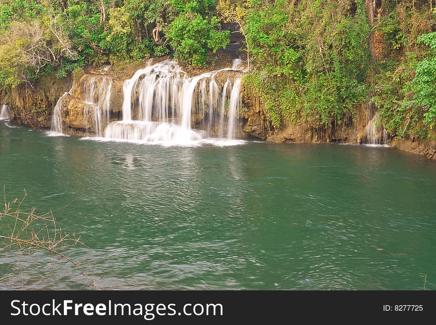Waterfall in Erawan national park, Kanjanaburi, Thailand. Waterfall in Erawan national park, Kanjanaburi, Thailand.