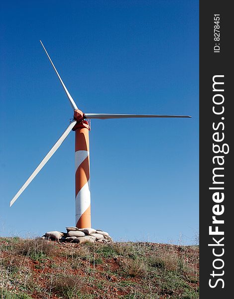 Going green - wind turbine electricity production

Located in Israel, The Golan Heights