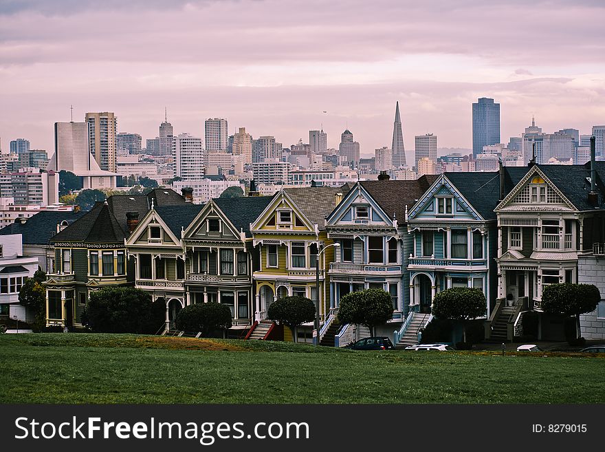 Alamo Square is a residential neighborhood and park in San Francisco, California. Both are located in the Western Addition, a part of the city's fifth Supervisorial district. Alamo Square is a residential neighborhood and park in San Francisco, California. Both are located in the Western Addition, a part of the city's fifth Supervisorial district.