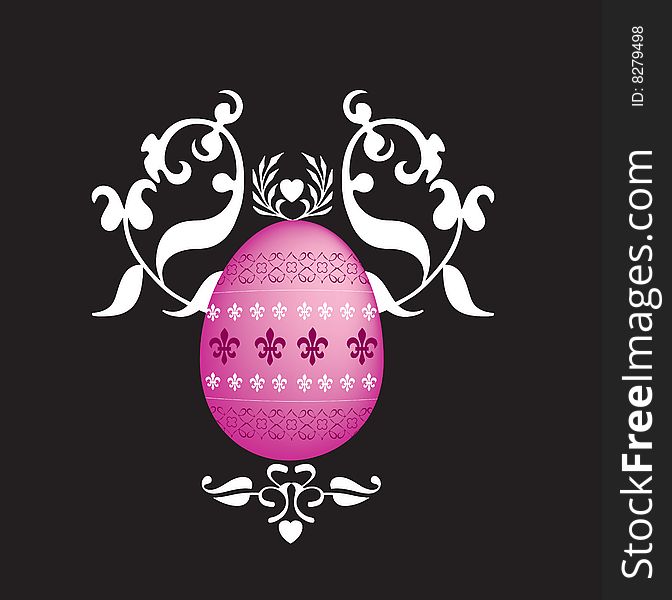 Easter Egg Floral Image