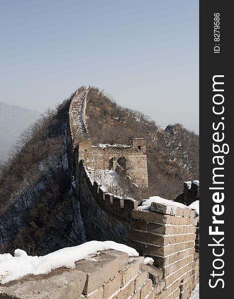 This part of the Great Wall is names as Jiankou because its shape like an arrow nock.It locates at Huairou District, Beijing , China.