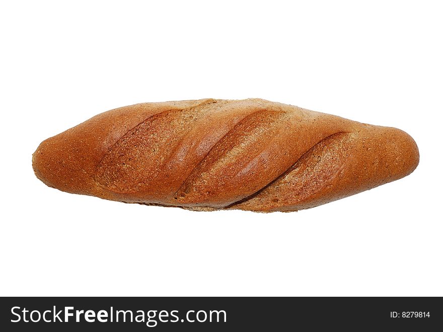 Baguette isolated over white background